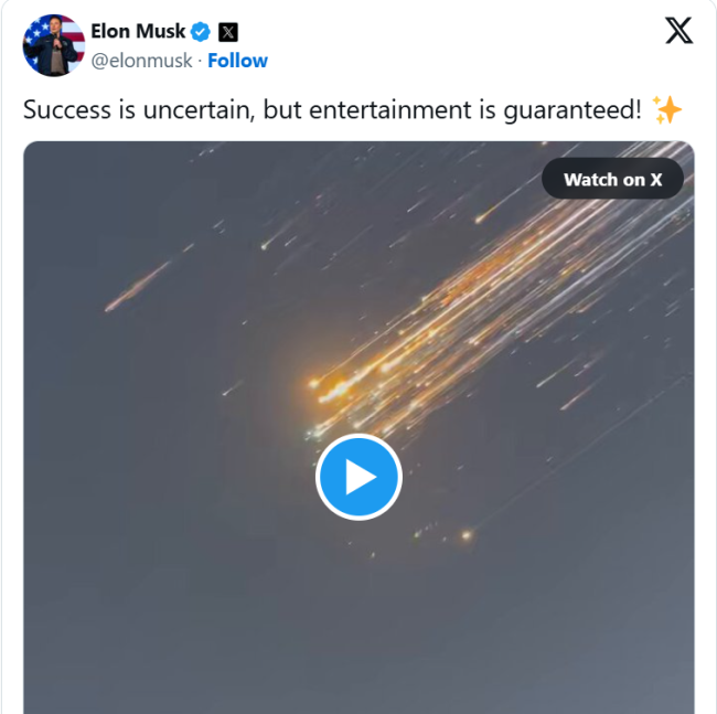 SpaceX kehilangan roket Starship beberapa menit setelah lepas landas 2 Screenshot 15