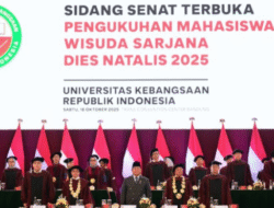 Presiden Prabowo Subianto Kukuhkan Mahasiswa Baru dan Wisuda 521 Sarjana UKRI: “Belajar Tidak Boleh Berhenti”