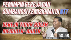 Soal Kemiskinan di NTT, Dr. Edwer Dethan: Gereja Tidak Boleh Meminta Minta