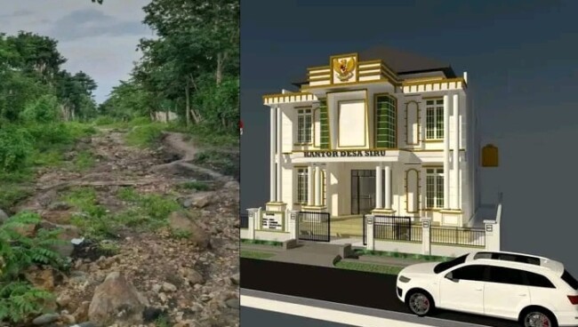 jalan-rusak-bertahun-tahun-kantor-desa-megah-jadi-sorotan-di-ujung-masa-jabatan-kades-siru