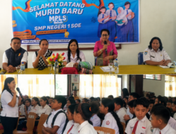 Bunda Literasi dan Ketua Pokja Bunda Literasi Kabupaten TTS Hadir Menginspirasi Ratusan Murid MPLS SMP Negeri 1 Soe