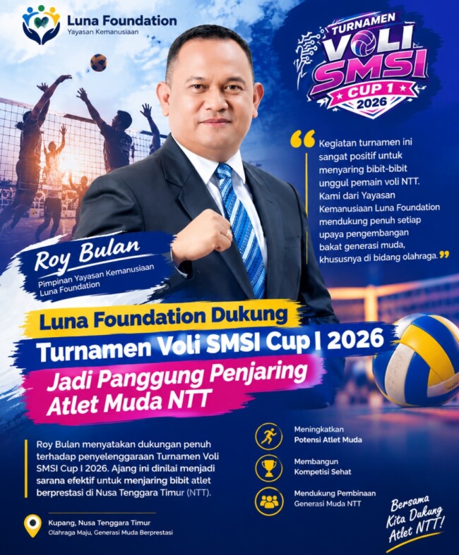 luna-foundation-dukung-smsi-cup-i-2026-dinilai-jadi-panggung-menjaring-atlet-voli-ntt